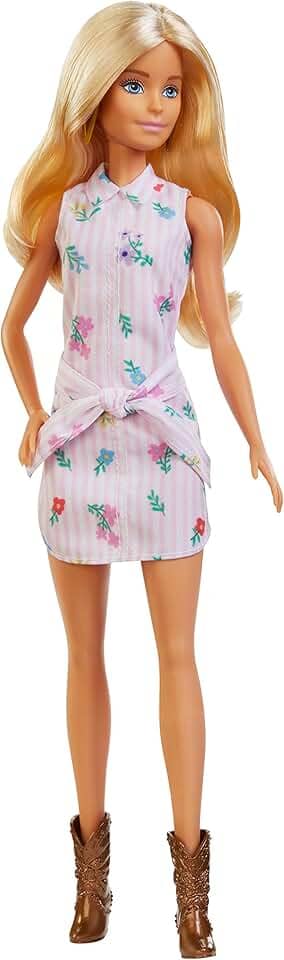 Boneca Barbie Fashionistas - 119 Vestido Camisa Rosa
