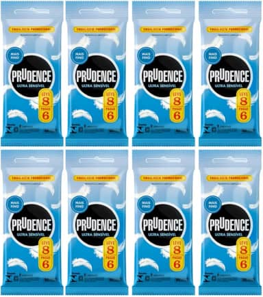 Preservativo Camisinha Prudence Sensivel Pele Com Pele 64und