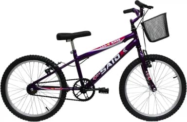 Bicicleta Aro 20 Bike Infantil Meninas feminina com cesta Saidx