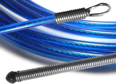 Puxa Fio Passa Fio Guia Sonda Profissional Alma De Aço Resistente Durável PF (Azul, 25 Metros)