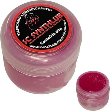 Graxa Sintética Vermelha alta temperatura para Rolamento de Bike Cubos e Movimento Central de Bicicletas 60g