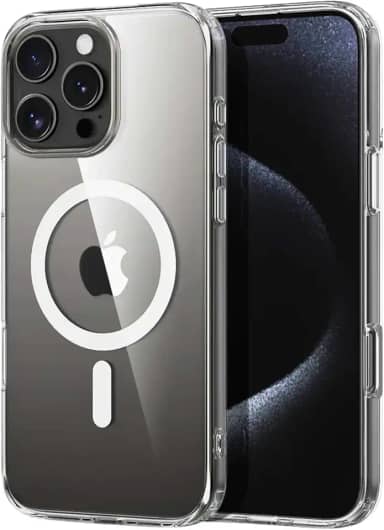 Capa Mag-safe para [iPhone 13 PRO MAX] Capinha Magnetica Slim Premium com [Proteção de Camera] Compativel com Mag-Safe Anti-Amarelamento, Transparente Clear Case, Resistente a Riscos e Anti Impacto