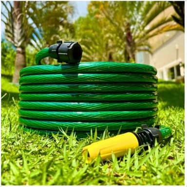 Mangueira de Jardim Reforçada com Esguicho e Conectores Anti-Dobra 10mts 20mts 30 mts 35mts e 50 metros (10 mts)