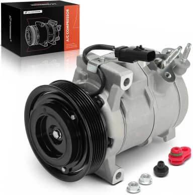 A-Premium Compressor de ar condicionado AC com embreagem compatível com Dodge Avenger 2008 2.7L 3.5L e Chrysler Sebring 2007-2008 2.7L 3.5L