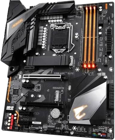 Placa-Mãe Z390 AORUS Elite Soquete 1151 Chipset Z390 Express DDR4 S-ATA 600 ATX Preta