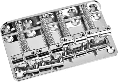 Generic Ponte de Baixo Resistente de Metal Com Tom Premium para Baixo Elétrico de 4 Cordas, 3 Opções de Cores, Fácil Montagem para Músicos (Prata)