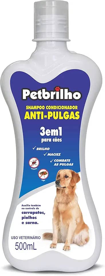Shampoo Anti-Pulgas 3X1 Petbrilho 500ml Petbrilho para Cães