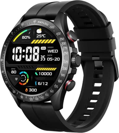HAYLOU Solar Pro Smartwatch,1.43"AMOLED Display Bluetooth Telefone Chamada Relógio Inteligente para Homens,Assistente de Voz,IP68