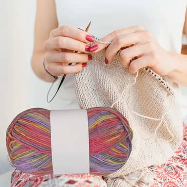 Fio colorido para crochê macio, mistura de nylon e algodão, ideal para iniciantes, tricô, projetos de bricolage e artesanato