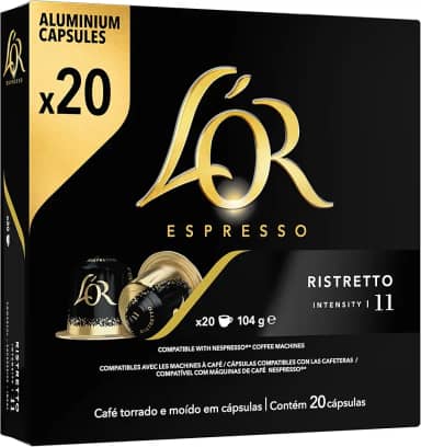 L'OR Café L'Or Cápsula Ristretto - 1 Unidade Com 20 Cápsulas