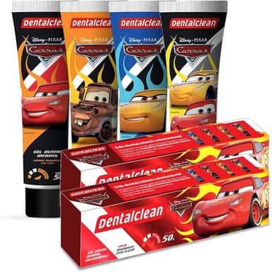 Dentalclean Gel Dental Infantil Sabor Tutti-Frutti Com Flúor 50g, Carros