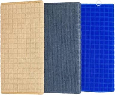 Tapete Escorredor de Louça Ultra Absorvente para Bancada e Pia Aparador para Secagem Rápida Cinza Bege e Azul 40 x 30 cm (Cinza)