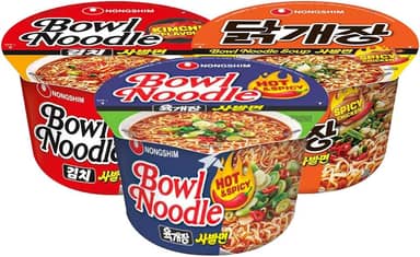 Kit Kpop Food Macarrão Lamen Bowl Noodle Coreano - 3 Sabores