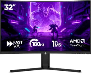 Monitor Gamer Curvo Haiz 32” LM32GM VA Full HD 180Hz 1ms FreeSync HDR10 HDMI DisplayPort Curvatura R1500