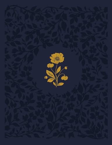 Bíblia ACF com espaço para anotações, Couro-soft azul com flores em baixo relevo, Leitura Perfeita