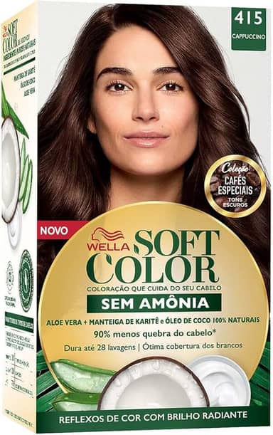 Soft Color Tinta De Cabelo Cafés Especiais Cappuccino 4.15