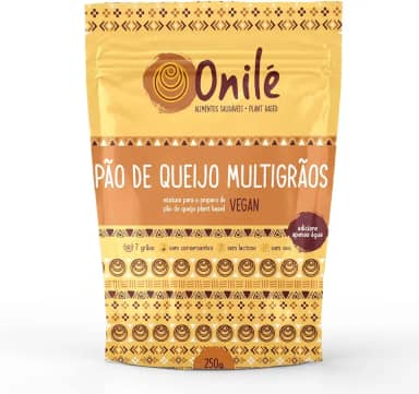 Pão de Queijo Multigrãos Plant-Based, Sem Conservantes, 250g