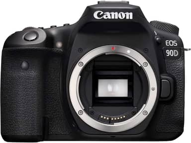 Canon Câmera Dslr [Eos 90D] Com Wi-Fi Embutido, Bluetooth, Digic 8 Image Processor, Vídeo 4K, Dual Pixel Cmos Af E Tela LCD De 3,0 Polegadas Touch Touch, [Apenas Do Corpo], Preto