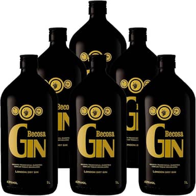 Gin Nacional Becosa London Dry 1l 6 Unidades