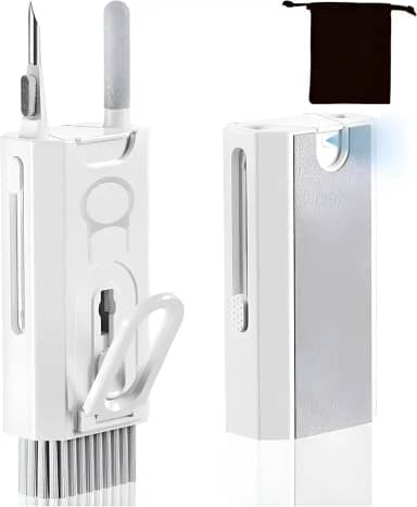 Kit Escova de Limpeza 8 em 1 para Teclado, Premium, Fones, Eletrônicos e Telas – Remove sujeira de teclas, limpa telas sem arranhar, ideal para notebooks, PCs, celulares e acessórios delicados.