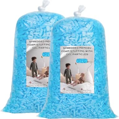 Enchimento de saco de feijão de 4,5 kg, enchimento de travesseiro, enchimento de saco de feijão, enchimento de espuma viscoelástica desfiada, enchimento de saco de pancada, refil de espuma