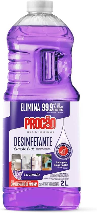 PROCÃO Desinfetante Classic Plus Lavanda 2 litros