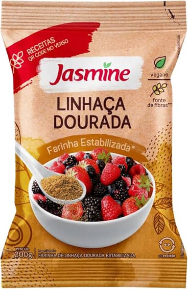Jasmine Farinha de Linhaça Dourada Integral 200g