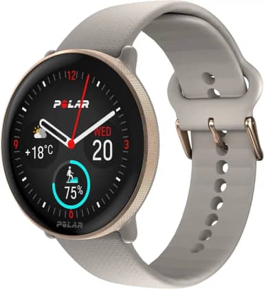 Polar Ignite 3 Bege - Relógio de Condicionamento e bem-estar com GPS, Análise do Sono, Tela AMOLED, Monitor de Atividade 24 horas, FC, Exercícios Personalizados e Orientação por voz em tempo real