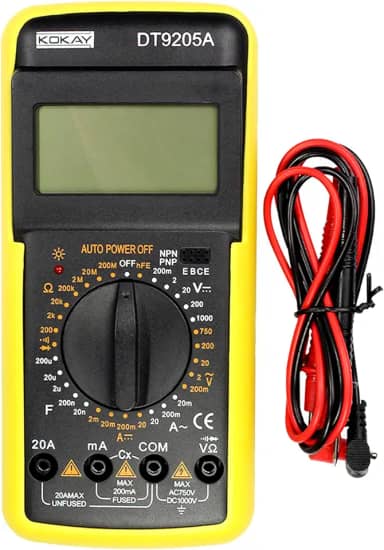 Multímetro Digital com Capacímetro Emborrachado e Bip DT9205A