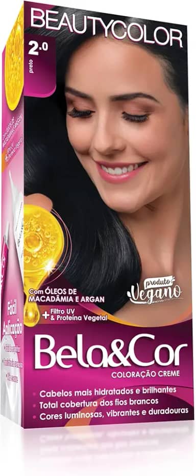 Coloração Bela&Cor - 2.0 Preto