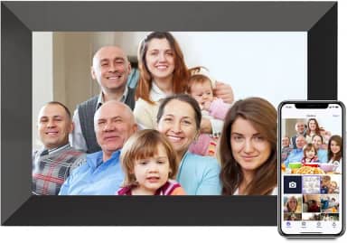 Porta-Retratos Digital Uhale, Tela Sensível Ao Toque De Alta Definição De 10,1 Polegadas, 16 Gb De Memória, Porta-Retratos Digital Com Função De Rotação Automática