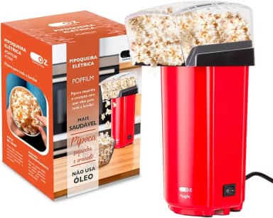 Pipoqueira Elétrica Popfilm Manteiga Sem Oleo 900w Pc9500 Oz Cor Vermelho 220v
