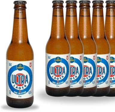 Cerveja Campinas Ultra Lager sem Glúten 355ml - 6 unidades