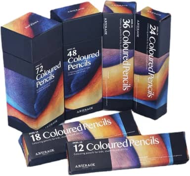 72 Lápis de Cor, Kit Profissional, Perfeito para Iniciantes, Artistas e Adultos, Pintura, Desenho