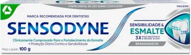 Sensodyne NOVO Creme Dental para Sensibilidade e Esmalte com Flúor, Fortalecimento do Esmalte Dental, 100g