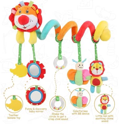 Mobile Leao Espiral Bebe Carrinho Com Chocalho