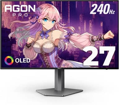 Monitor gamer para torneios AOC Agon PRO AG276QZD de 27 polegadas, OLED, 2560 x 1440, 240 Hz 0,03ms, G-SYNC, compatível com PS5, Xbox, Switch, brilhante, preto