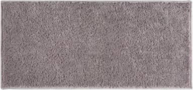Passadeira Tapete 50x100 17mm Quarto Sala Escritório Corredor Antiderrapante Toque Macio E Visual Moderno Para Sua Decoração (CINZA)