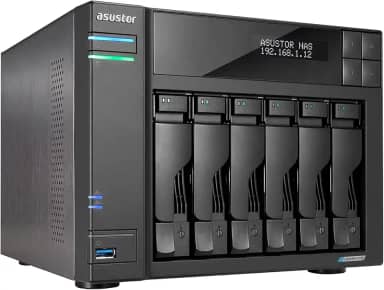 Storage NAS Asustor Lockerstor 6 Gen2 AS6706T (Intel Celeron N5105 Quad-Core 2.0GHz (burst up 2.90 GHz)/8GB SO-DIMM DDR4 Max.16GB/2x 2.5 Gigabit Ethernet (2.5G/1G/100M)/6Baias/Max.120TB/TORRE/4 x M.2