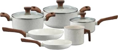 Mimo Style, Conjunto de 6 Panelas Pratic Cook Marmol Compatível com Fogão por Indução