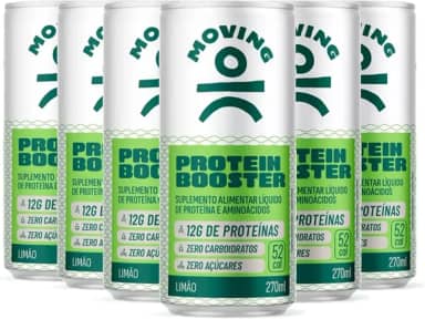 Kit c/ 6 Refrigerante Proteico MOVING Limão 270ml