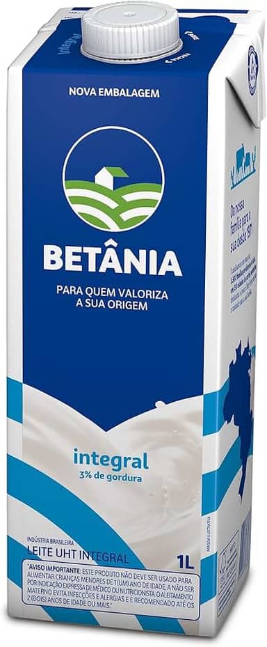 Betânia Leite UHT Integral 1L