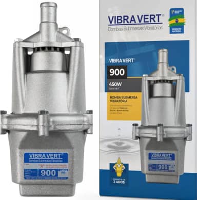 Bomba De Água Submersa Vibra Vert 900, 450W,1 Polegada, para Poços, 2500 L/h, 220V