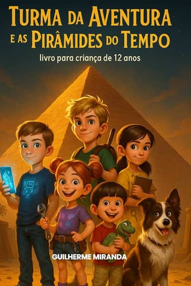 Livro para criança de 12 anos: Turma da Aventura e as Pirâmides do Tempo (Turma da Aventura: Viajantes do Tempo) (Portuguese Edition)