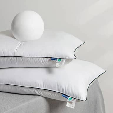 MIULEE Conjunto de 2 almofadas de cama king size alternativas de plumas de ganso para dormir, almofadas decorativas para dormindo nas costas, estômago ou laterais 50 x 91 cm