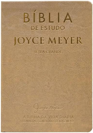 Biblia De Estudo: Joyce Meyer Dourada Letra Grande
