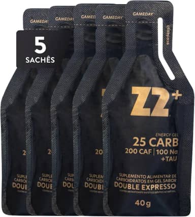 Z2 Energy Gel Sabor Peppermint - Suplemento Alimentar em Gel Líquido para Atletas de Alto Rendimento - 25g de Carboidratos e 100mg de Sódio - Linha Everyday - Box 05 Sachês 40g Cada