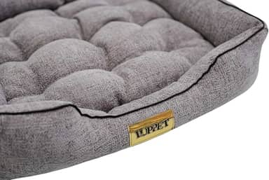 Luppet Cama Com Colchão Removivel Para Cachorro Ou Gato Até 5Kg Cinza Helsinki Tam. M