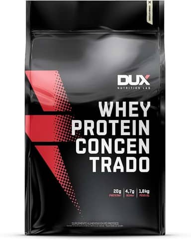 Whey Protein Concentrado Chocolate Branco Refil 1.8kg – Contribui Para o Ganho Muscular Hipertrofia – Dux Human Health