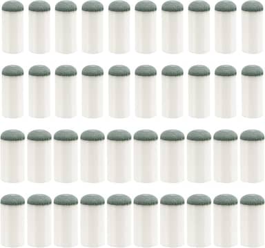 40 conjuntos de pontas deslizantes para tacos de sinuca, 2 tamanhos de 12 mm, pontas de taco de sinuca de 13 mm, sem necessidade de cola ou ferramentas, ponta de bilhar para taco de bilhar